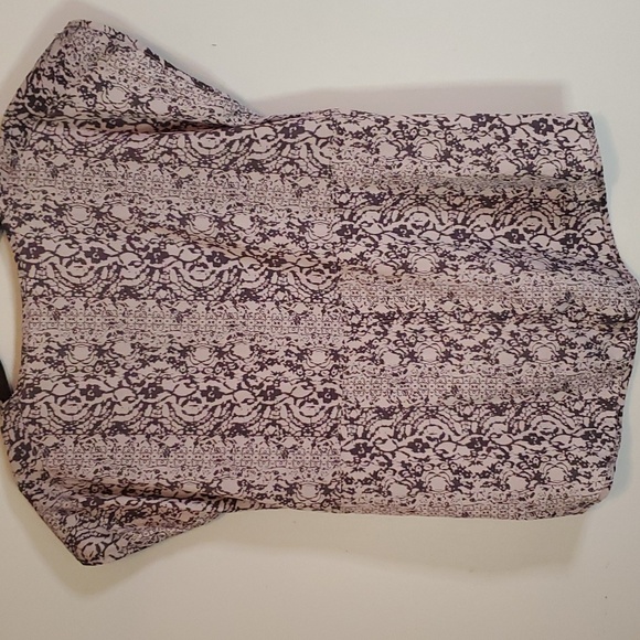 CONVERSE One Star Lightweight Flowy Cap Sleeve Blouse Tunic in Gray Size XS - Picture 4 of 7